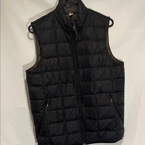 REI Men's Black Down Quilted Vest